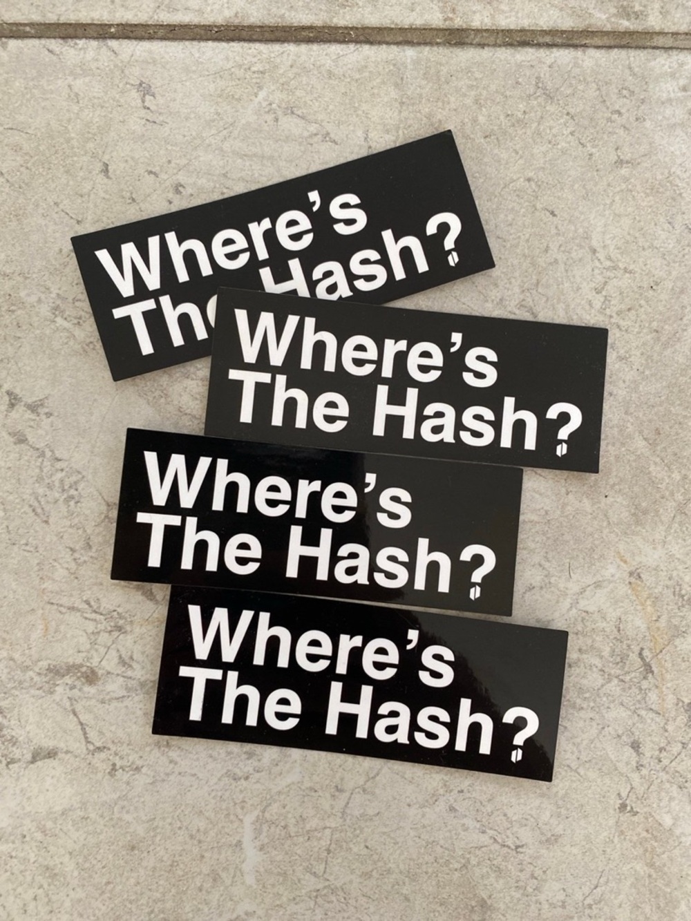 Where’s The Hash? Sticker Pack
